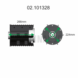 rolo recolhedor esquerdo JF